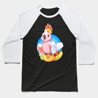 Major Birb! - Major Mitchell Cockatoo Baseball T-Shirt